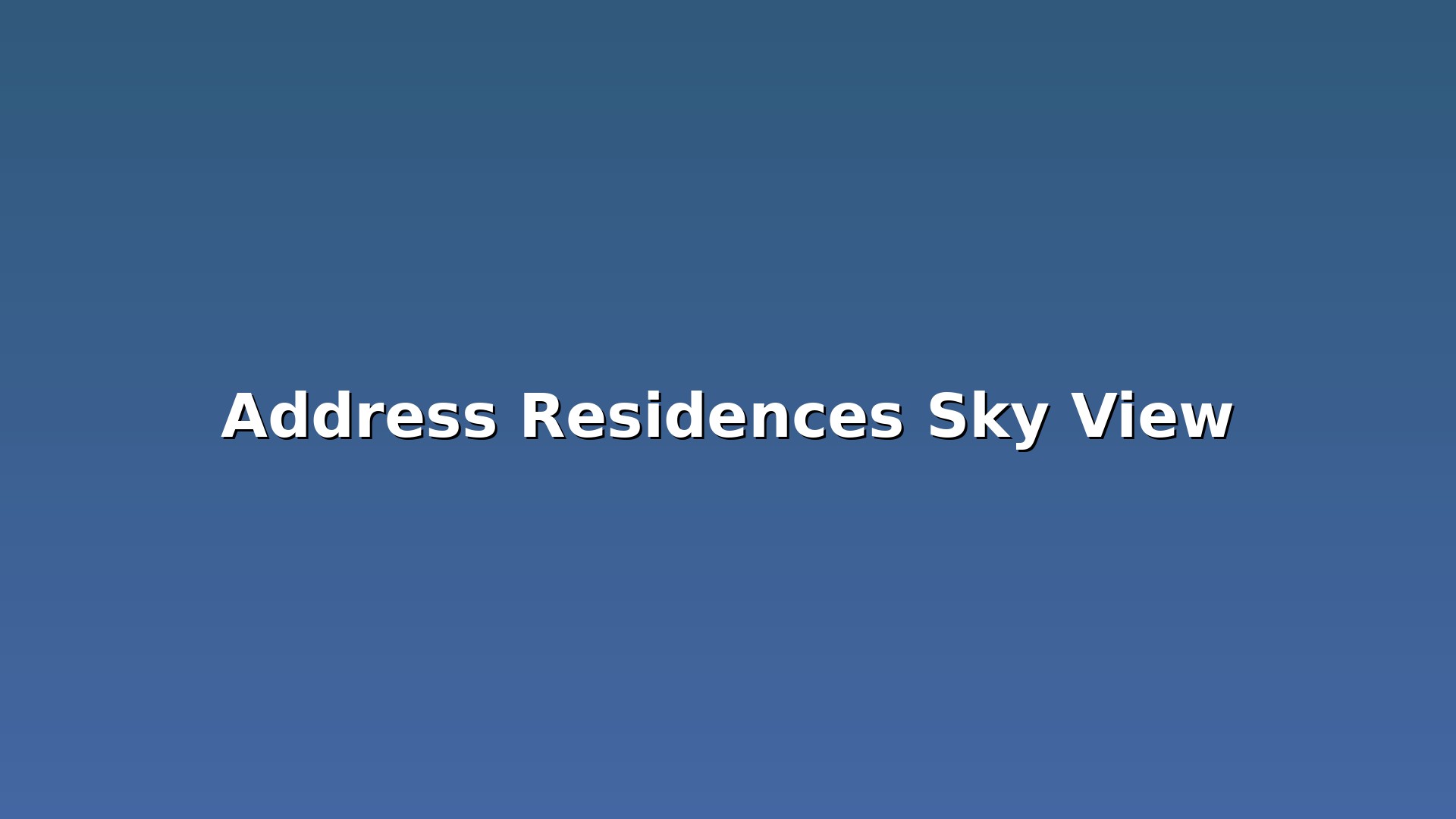 Address Residences Sky View - Similar Dubai Property