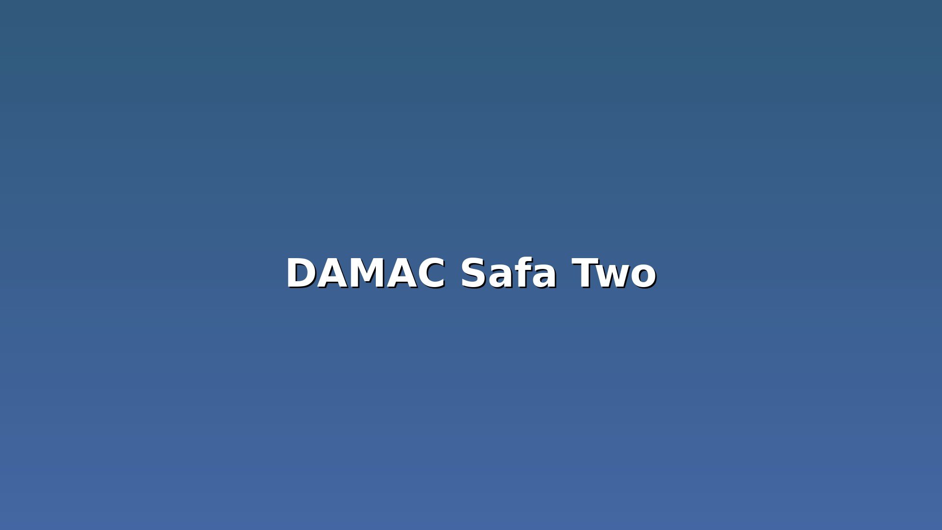 DAMAC Safa Two - Main Image - Luxury Dubai Property